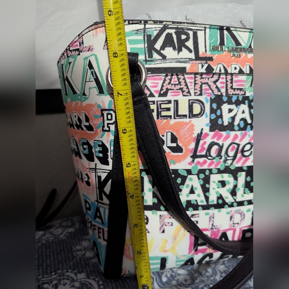 NEW KARL LAGERFELD PARIS IRIS TOTE NEW WITH TAGS New With Tags ower price - Picture 5 of 16